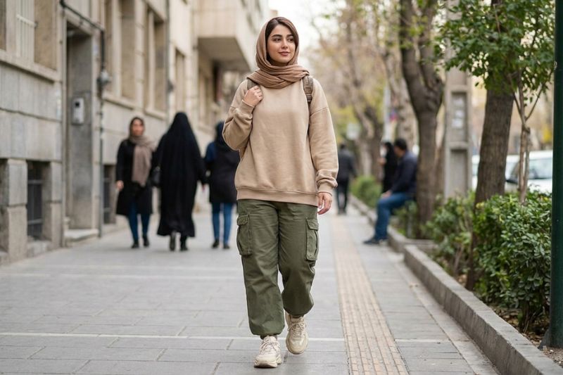 جدیدترین مدل شلوار کارگو زنانه شش جیب مناسب برای استایل‌های کژوال و روزمره سال