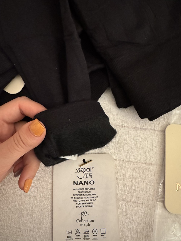 نمای داخلی پشمی و مخملی ساپورت تو پشمی مشکی، ضخیم و بسیار گرم برای زمستان، با پارچه تمام کش