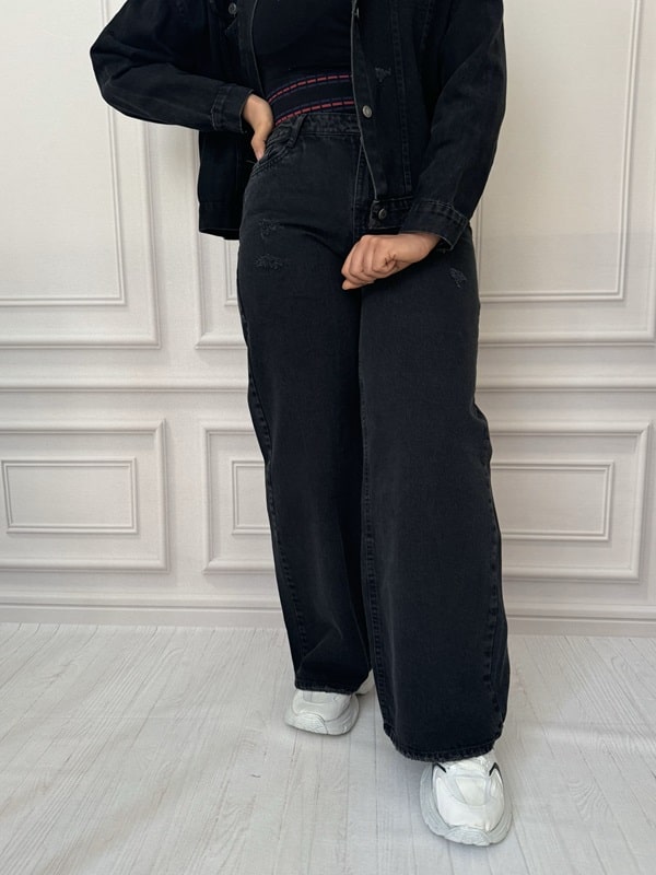 شلوار جین بگ بدون کش