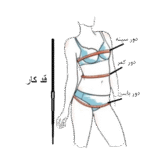 راهنمای اندازه گیری لباس خواب زنانه